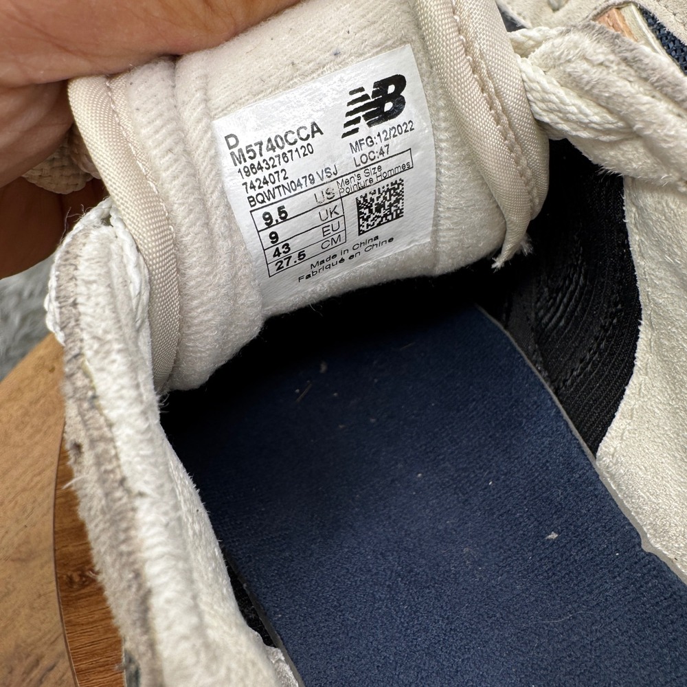 New Balance 57/40 Peacoat Sand Sneakers Men's Blue Shoes Intelligent Choice 9.5 - Picture 7 of 9